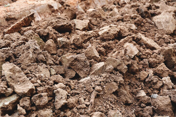 good quality soil minerals nutrients in the soil quality for cultivation, ground plow shovel for agriculture, soil texture soil background
