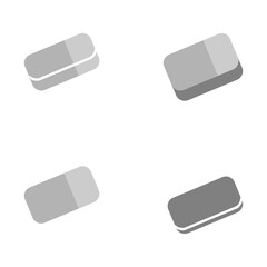 eraser icon on a white background, vector illustration