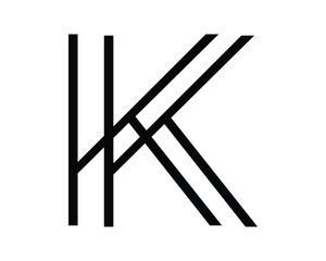 K letter vector creative design template elements 