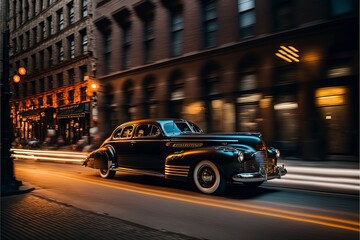 Cadillac Hot Rod driving in New York
