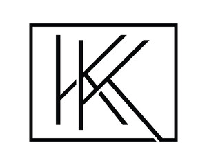 K letter vector creative design template elements 
