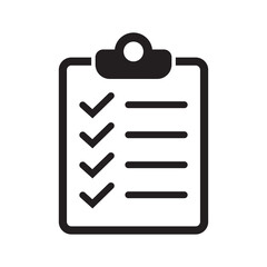 Project management icon. Clipboard and checklist icon. To do list vector icon for web site and app design.