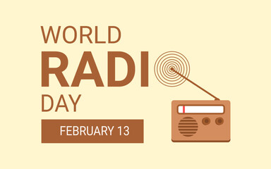 world radio day design and concep