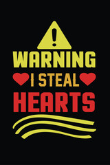 Fototapeta na wymiar warning i steal hearts