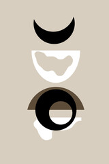 minimalism style geometric pattern poster.Abstract Khaki Color Blocks Posters and Prints Wall Art Canvas Painting for Living Room Home Decoration