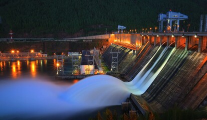 hydroelectric power plant on the river