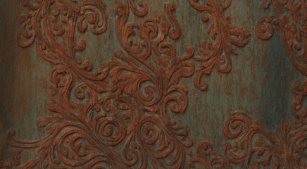 Timeless Textures - Bronze and patina surface textures with intricate carving and detailing