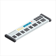 piano keys vector illustration