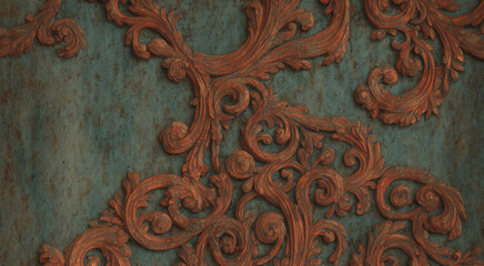 Classical Patina - Bronze and patina surface textures with intricate carving and detailing