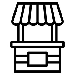 Fototapeta premium market stall line 