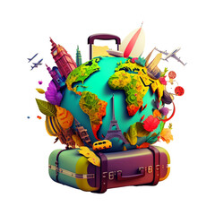 Time to travel around the world! (AI Generated)
