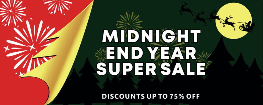 End Year Super Sale Event Banner