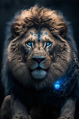 Fototapeta premium portrait of a lion