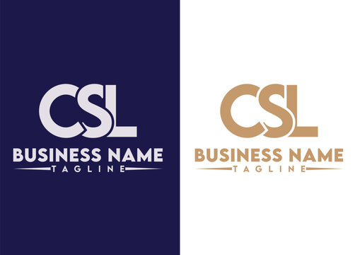 Letter CSL logo design vector template, CSL logo