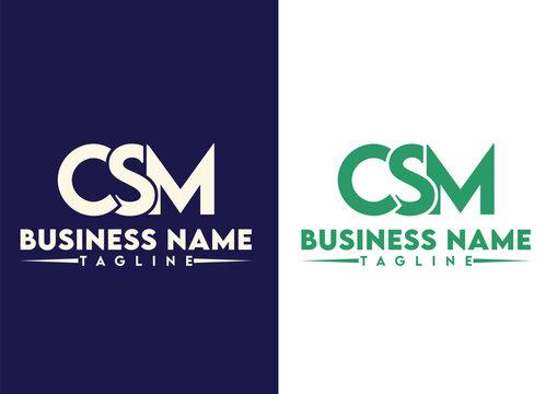 Letter CSM logo design vector template, CSM logo