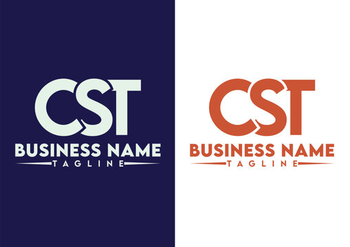 Letter CST logo design vector template, CST logo
