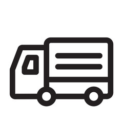 トラック　アイコン（線の太さ三種）