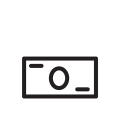 紙幣　アイコン（線の太さ三種）