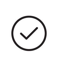 チェックマーク アイコン(線の太さ三種)