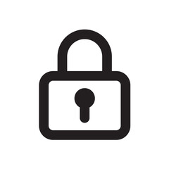 南京錠　アイコン（線の太さ三種）