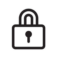 南京錠　アイコン（線の太さ三種）