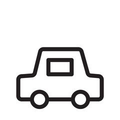 車　アイコン（線の太さ三種）