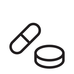 Obraz premium 薬 アイコン（線の太さ三種）
