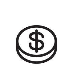 ドル　マネー　アイコン（線の太さ三種）