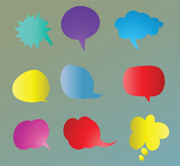 Speech Bubble, Bubble chat, Bubble text, Bubble Balloon