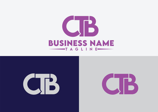 Letter CTB logo design vector template, CTB logo