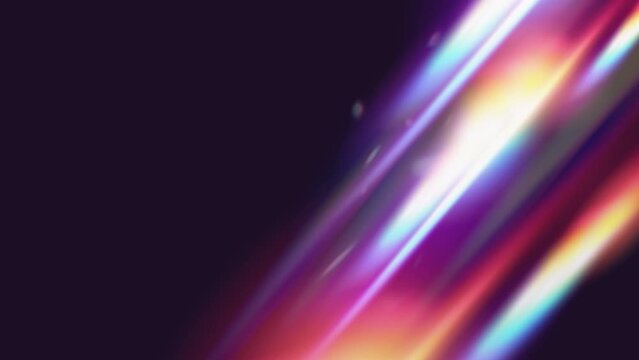 An ethereal rainbow transparent light lens flare effect. 