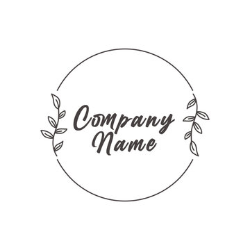  floral logos with leaves for designer for any company or business that has a nature