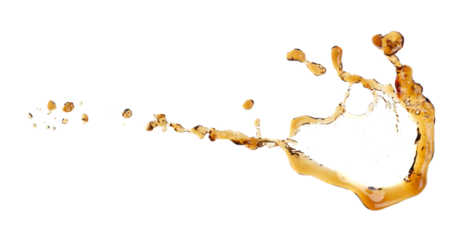 Coffee drink Shape form droplet of espresso splashes into drop cola line tube attack fluttering in air and stop motion freeze shot. Splash soyu soy sauce coffee drink texture graphic resource elements