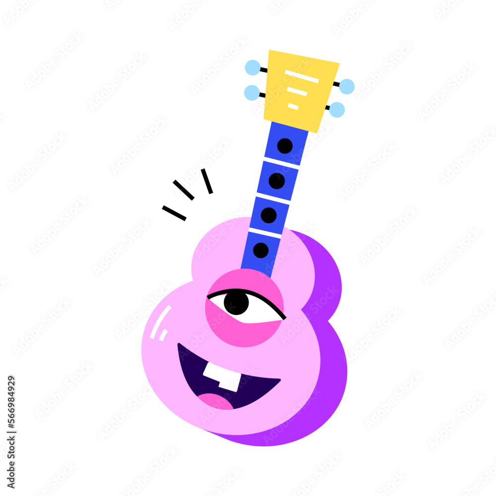 Sticker guitar