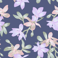 Plakat Oriental Floral Seamless Pattern Design Background