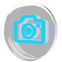 カメラのアイコン　ボタン