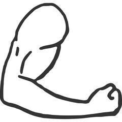 Muscle Mass Gain Vintage Illustration Vector