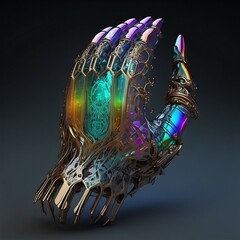 3D rendering robotic hand