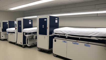 Hospital Tables, Instruments, Beds, Interiors, Devices