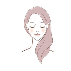 美容イメージ　美しい素肌の女性