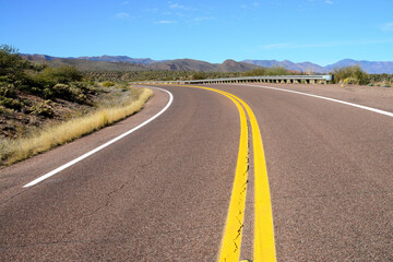 Highway Sonora Desert Arizona