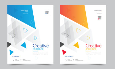 Cover design for annual report and business catalog, magazine, flyer or booklet. Brochure template layout. A4 cover vector EPS-10