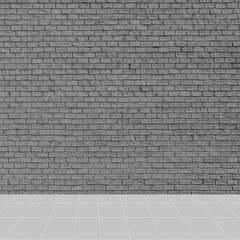 grey brick wall background for wallpaper and artworks 