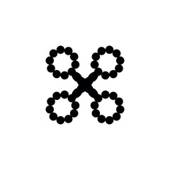 X icon icon. Simple style big sale poster background symbol. Remove button. X brand logo design element. X t-shirt printing. Vector for sticker.