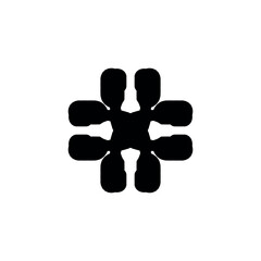 Hashtag icon. Simple style social media agency poster background symbol. Hashtag brand logo design element. Hashtag t-shirt printing. Vector for sticker.