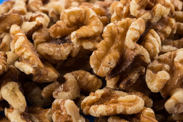 Walnut nut closeup