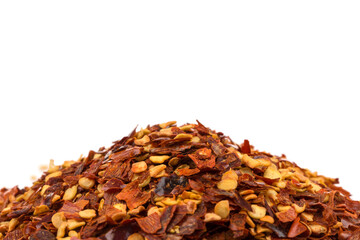 Pile of a crushed red pepper
