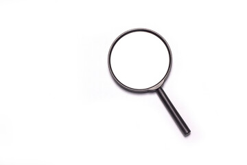 magnifying glass isolated on white background