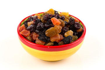 Mix variety of dried fruit