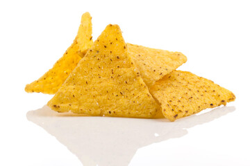 Fototapeta premium Salted corn snack nachos chips